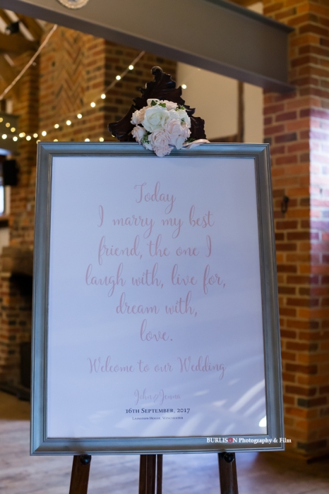 Lainston House Wedding