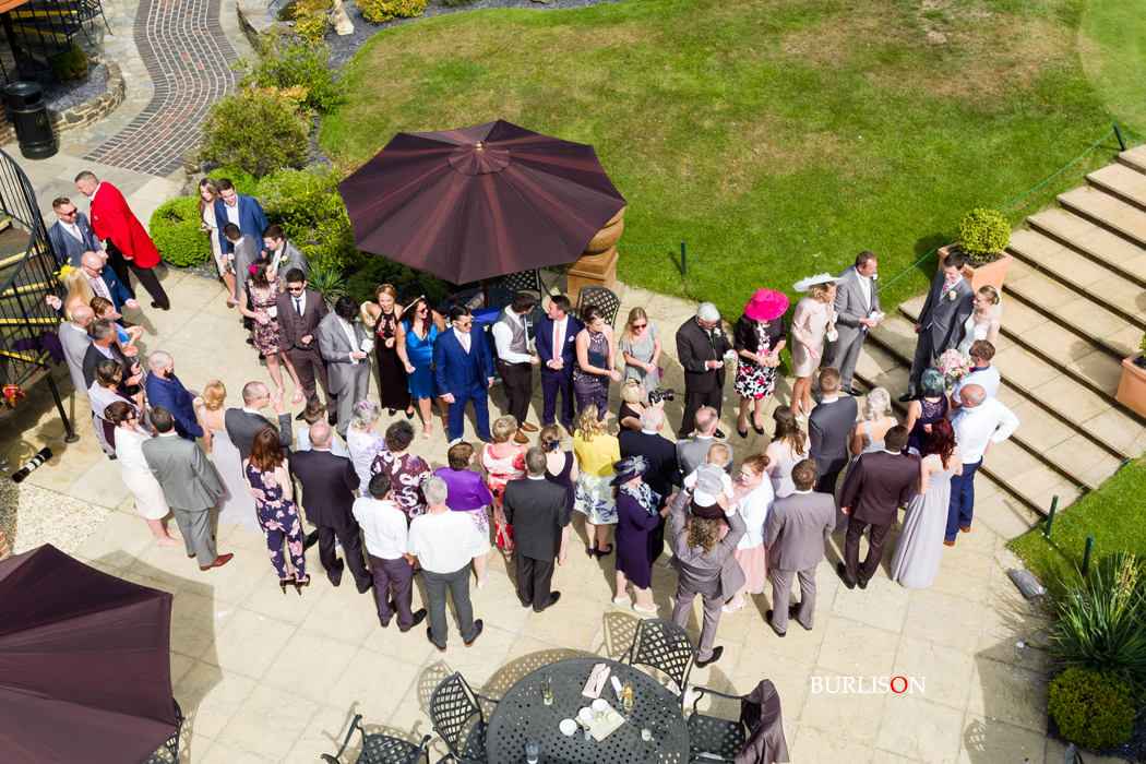 Old Thorns Aerial Wedding