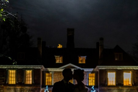 Bride & Groom at Careys Manor