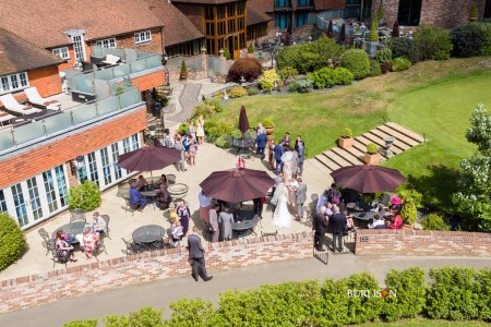 Aerial view at old Thorns